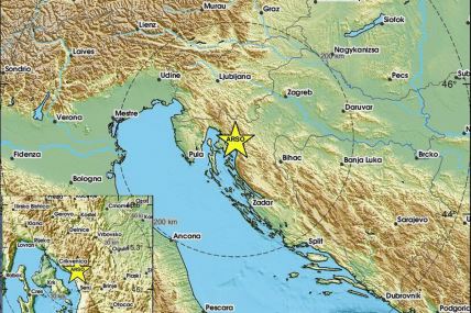 zemljotres kod Sinja u Hrvatskoj