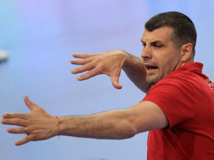 Trener odbojkaša Crvene zvezde, Ivica Jevtić.