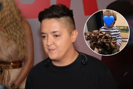 Mariji Šerifović sinčić od 3 godine za Božić uneo badnjak 