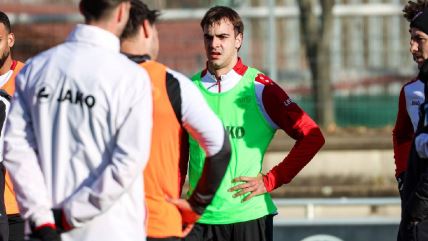 Jovan Milošević na treningu Štutgarta