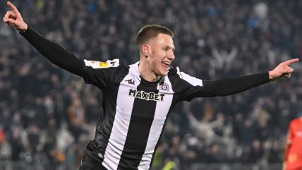 Ognjen Ugrešić u dresu Partizana.