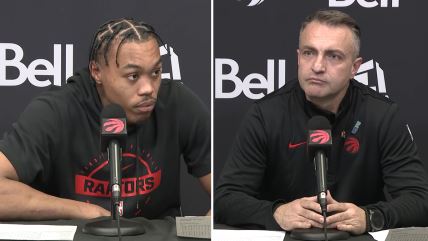 Darko Rajaković i Skoti Barns na konferenciji za medije.