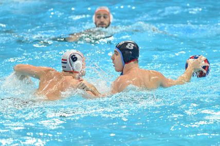 Detalj sa meča Srbija - Holandija na Evropskom prvenstvu u vaterpolu
