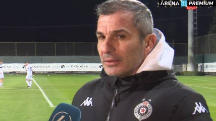 Nenad Stojaković trener Partizana posle poraza od Mure