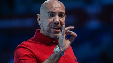 Ivica Tucak na utakmici Hrvatske u Beogradskoj areni