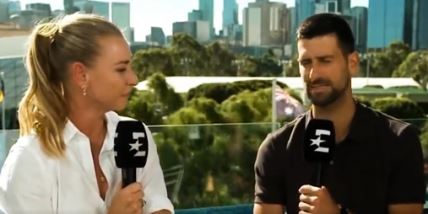 Novak Đoković u razgovoru sa Barbarom Šet
