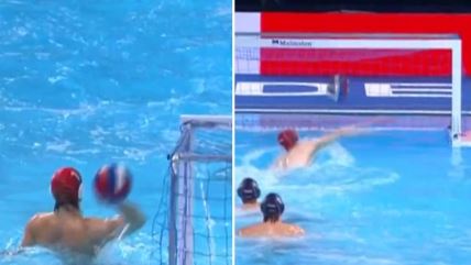 Golman Crne Gore Petar Tešanović dao gol preko celog terena