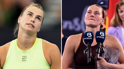 Arina Sabalenka i Marta Kostjuk u Brizbejnu.