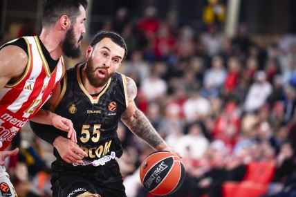 Majk Džejms i Nikola Kalinić na meču Monaka i Crvene zvezde