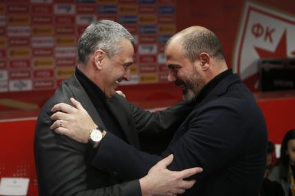 Dejan Stanković i Dejan Radonjić pozdrav na Marakani