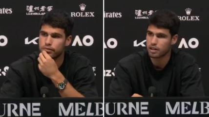 Karlos Alkaraz na konferenciji za medije