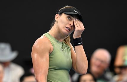 Paula Badosa na meču protiv Elene Ribakine