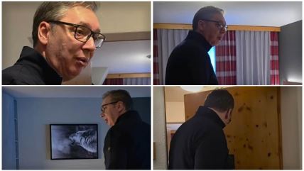 Vučić pokazao smeštaj u kojem boravi tokom posete Davosu