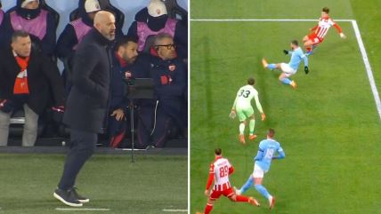 Reakcija Dejana Stankovića na gol Vasilija Kostova na Zvezda Malme