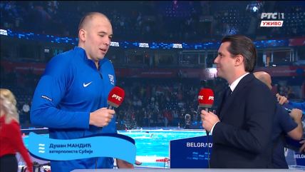 Dušan Mandić posle pobede nad Italijom