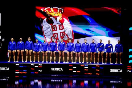 Vaterpolisti Srbije u Beogradskoj areni