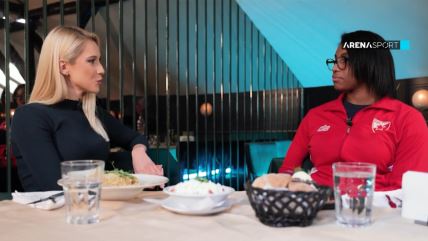 Kristina Tomic i Sesilija Diaz Mesa na ručku.