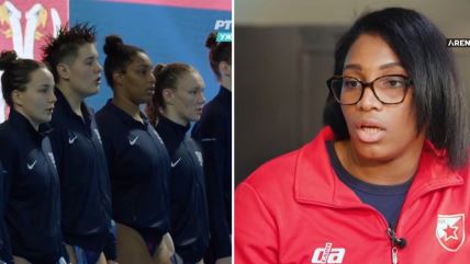 Sesilija Diaz Mesa peva himnu reprezentacije Srbije