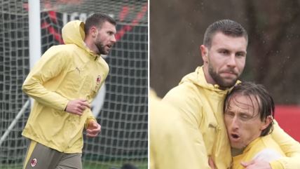 Strahinja Pavlović i Luka Modrić.