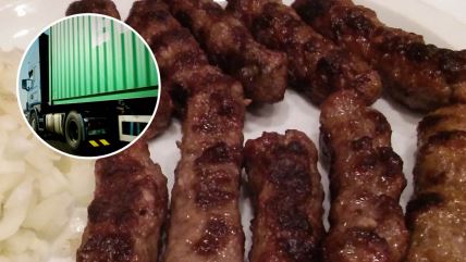 Ćevapi, kamion, transport, kamion