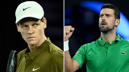 Janik Siner i Novak Đoković na Australijan openu