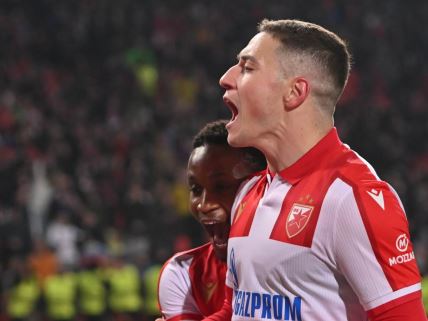 Napadač Crvene zvezde Bruno Duarte.