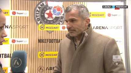 Nenad Stojaković tokom izjave posle remija Partizana i Radničkog iz Niša