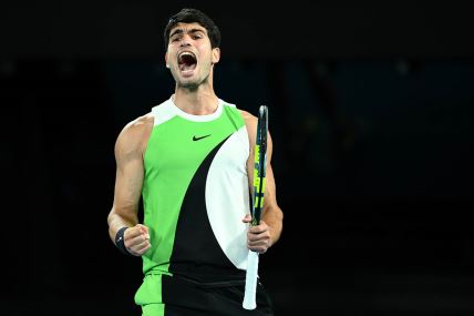 Karlos Alkaraz slavi poen na Australijan openu