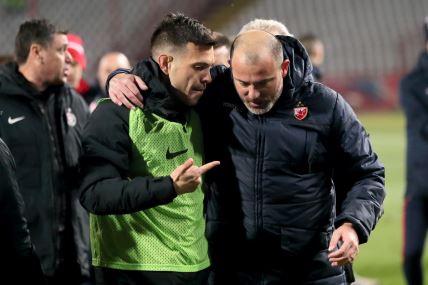 Milan Smiljanić sa Dejanom Stankovićem.