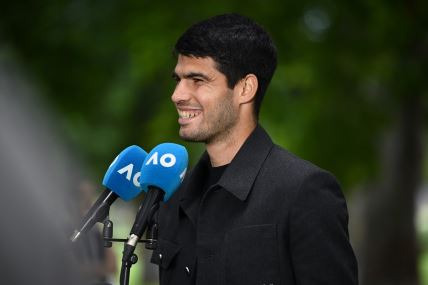 Karlos Alkaraz na dodeli pehara Australijan opena