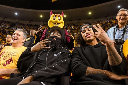 Džejms Harden na utakmici Klivlend Kavalirsa.