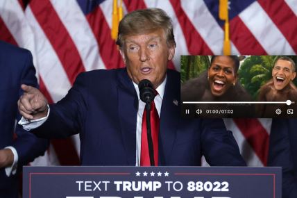 Donald Tramp, Barak Obama, Mišel Obama