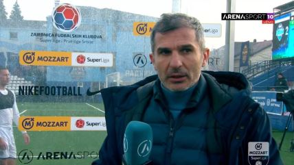 Nenad Stojaković daje izjavu posle Radnik - Partizan.
