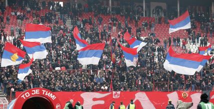 Delije na utakmici Zvezda Novi Pazar