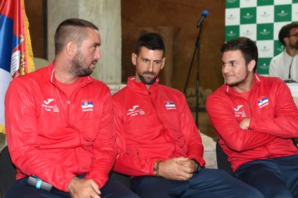 Viktor Troicki Novak Đoković i Miomir Kecmanović u Dejvis kupu