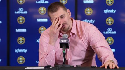 Nikola Jokić na konferenciji za medije.