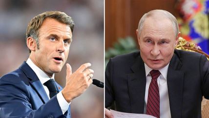 Emanuel Makron i Vladimir Putin