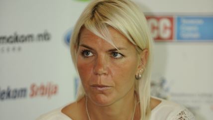 Tatjana Ječmenica na konferenciji za novinare