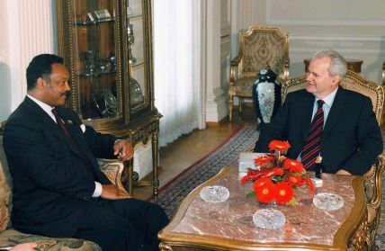 Džesi Džekson i Slobodan Milošević