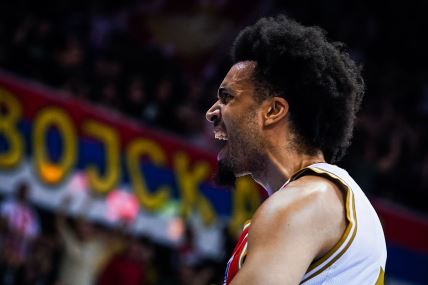 Džordan Nvora na meču Crvene zvezde i Spartaka u Nišu