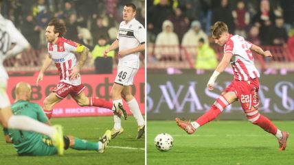 Aleksandar Katai i Vasilije Kostov na derbiju protiv Partizana