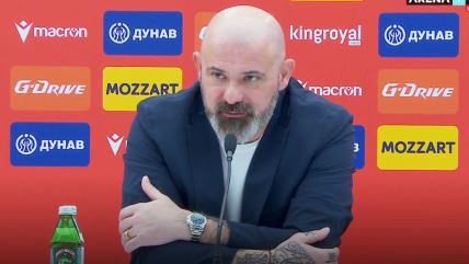 Dejan Stanković na konferenciji posle Partizana