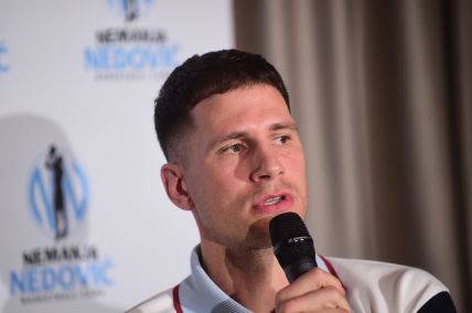 Nemanja Nedović na promociji svog kampa