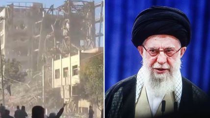 Ali Hamnei, Uništena zgrada u kojoj se bira vrhovni vođa Irana