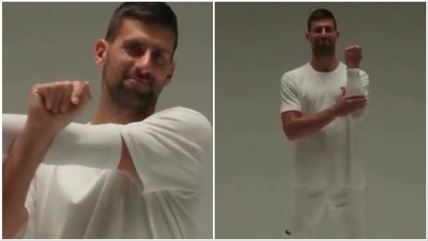 Novak Đoković sa rukavom