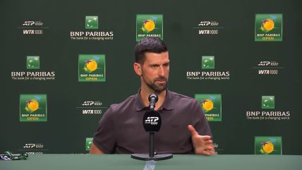 Novak Đoković na konferenciji za medije pred mečeve na Indijan Velsu