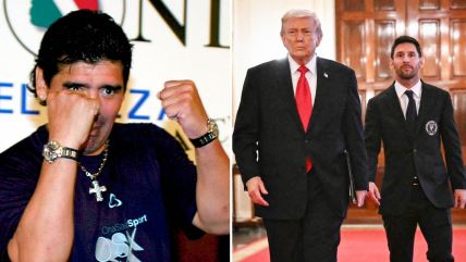 Diego Armando Maradona Donald Tramp Lionel Messi