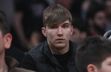 Vasilije Kostov na meču KK Crvena zvezda.