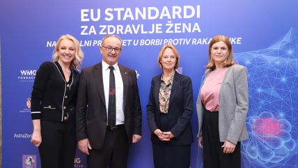 Irena Petrović, direktorka WMG fondacije, prof. dr Ferenc Vicko, državni sekretar Ministarstva zdravlja Republike Srbije; nj.e. Šarlota Samelin, ambasadorka Švedske u Republici Srbiji i Republici C.jpg