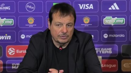 Ergin Ataman na konferenciji za medije